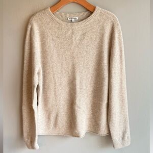 Reformation Cream Crew Neck Sweater
